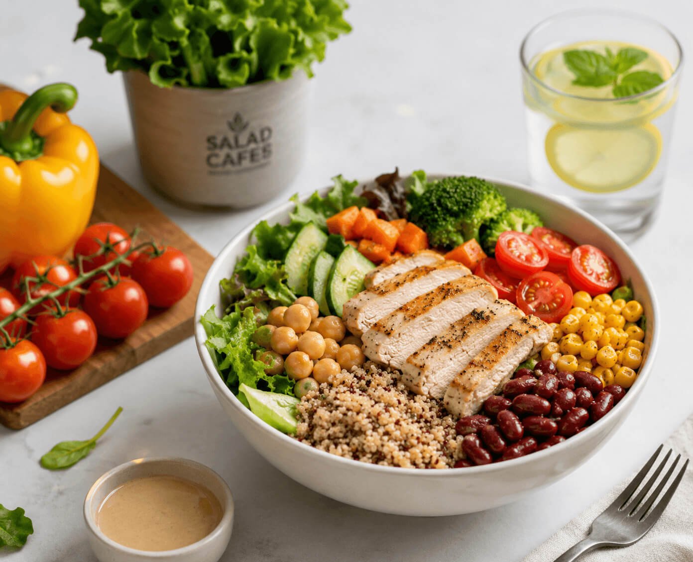 Fresh healthy meal